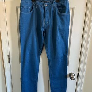 Blue Delta Tom James Mens Jeans 34x30 Denim Stretch Raw Denim Custom Made in USA